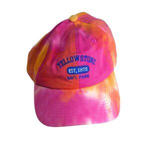 Yellowstone Natl Park Tie-Dye Adjustable Hat